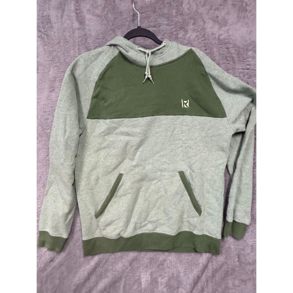 Routine Baseball Hooded‎ Sweatshirt Olive Green Heather Green Size M